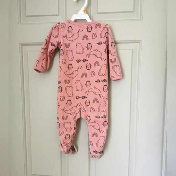 3/$10 simple joys fleece sleeper size 3-6 m - Picture 4 of 4